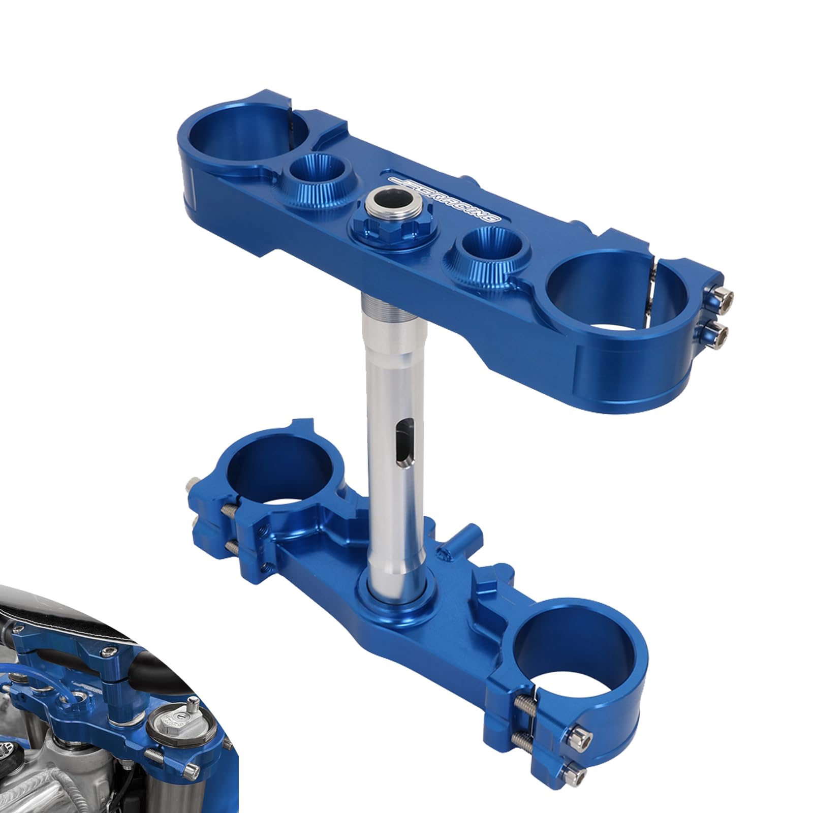 JFG RACING Motorcycle Triple Clamp,CNC Motorcycle Tree Fork Clamp